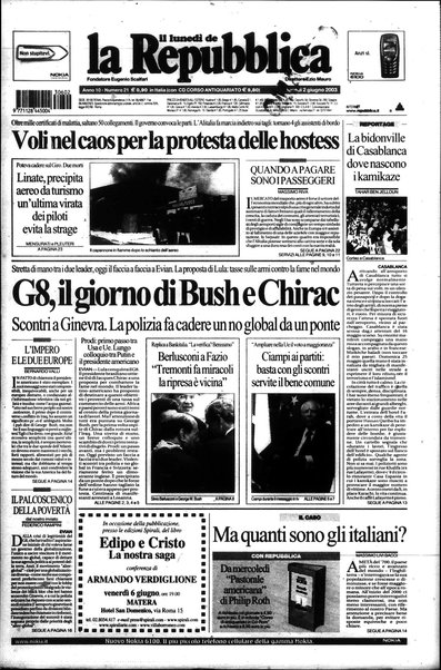 Il lunedì de La repubblica